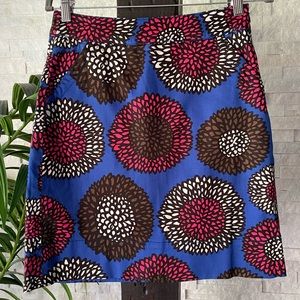 BODEN Dahlia Floral Cotton Elastane Size 4 Skirt